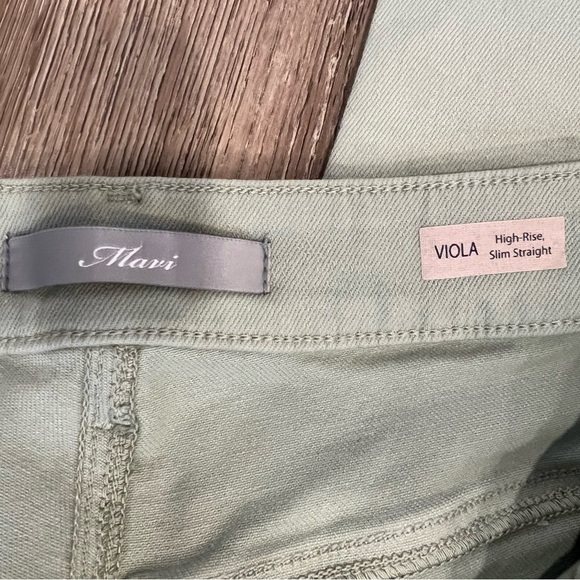 Mavi jeans, green, size 28, raw edge hem - Picture 4 of 6